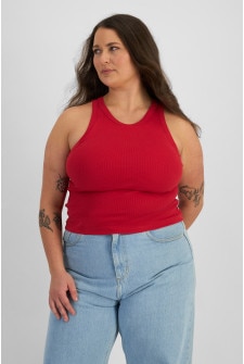 Cotton Rib Bra Tank