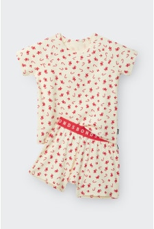 Kids Pointelle Short Sleeve Sleep Set