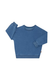 Kids Denim Washed Pullover