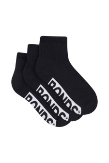 Womens Logo Cushioned Quarter Crew 3 Pack