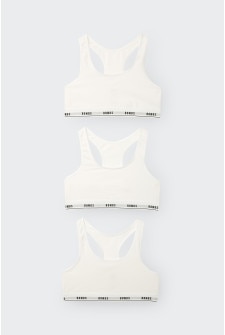 Girls Hipster Racerback Crop 3 Pack