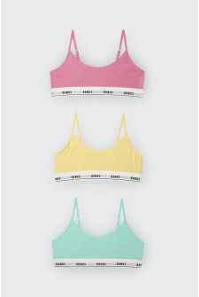 Girls Hipster Scoop Crop 3 Pack