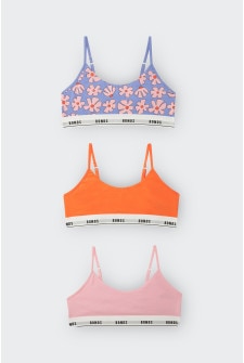 Girls Hipster Scoop Crop 3 Pack