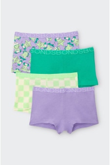 Girls Shortie 4 Pack
