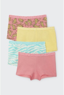 Girls Shortie 4 Pack