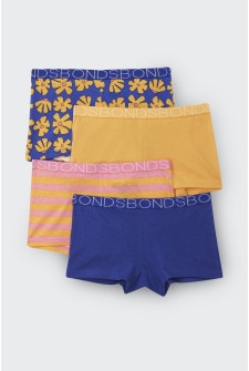 Girls Shortie 4 Pack