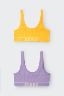 Girls Retro Rib™ Tank Crop 2 Pack