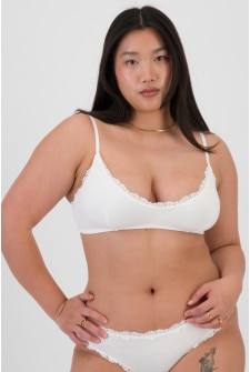 Icons Cotton Lace Bralette
