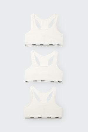 Girls Hipster Racerback Crop 3 Pack