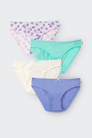 Girls Picot Lace Bikini 4 Pack