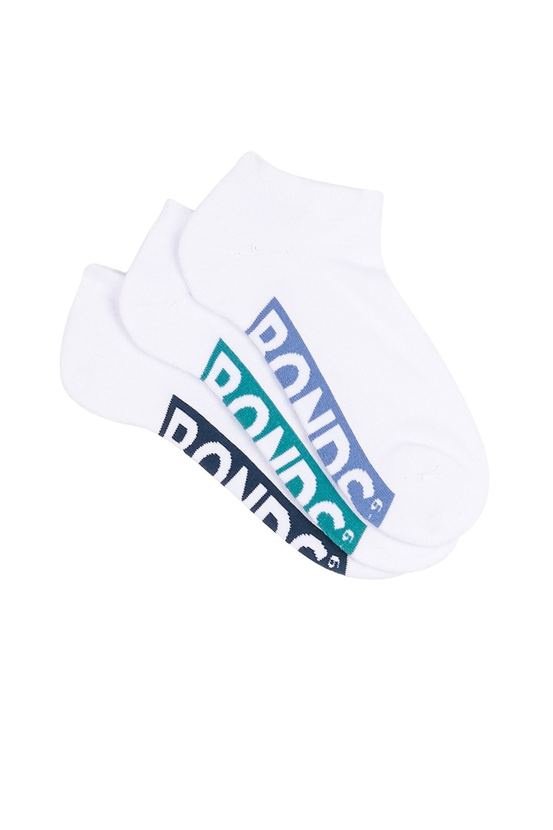 Bonds Mens Logo Cushioned Low Cut Socks 3 Pack, Mens Socks