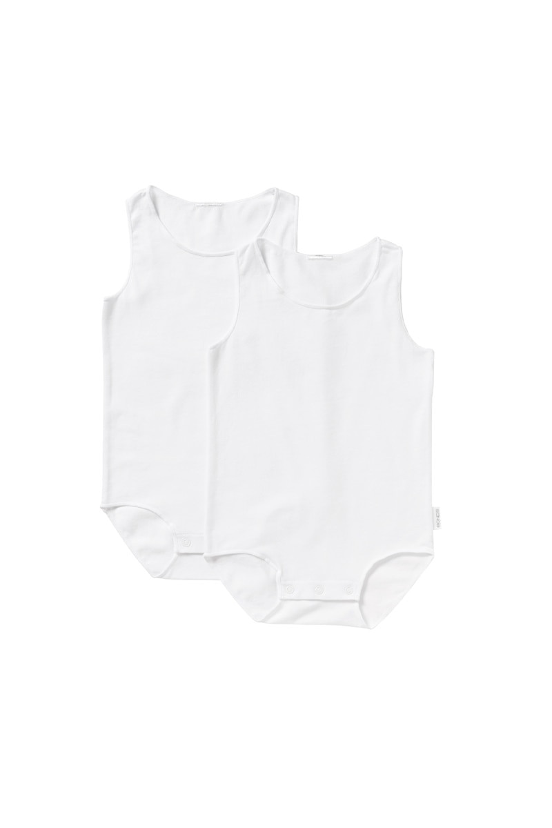 Buy Baby Wonderbodies Singletsuit 2 Pack in White Online | BONDS