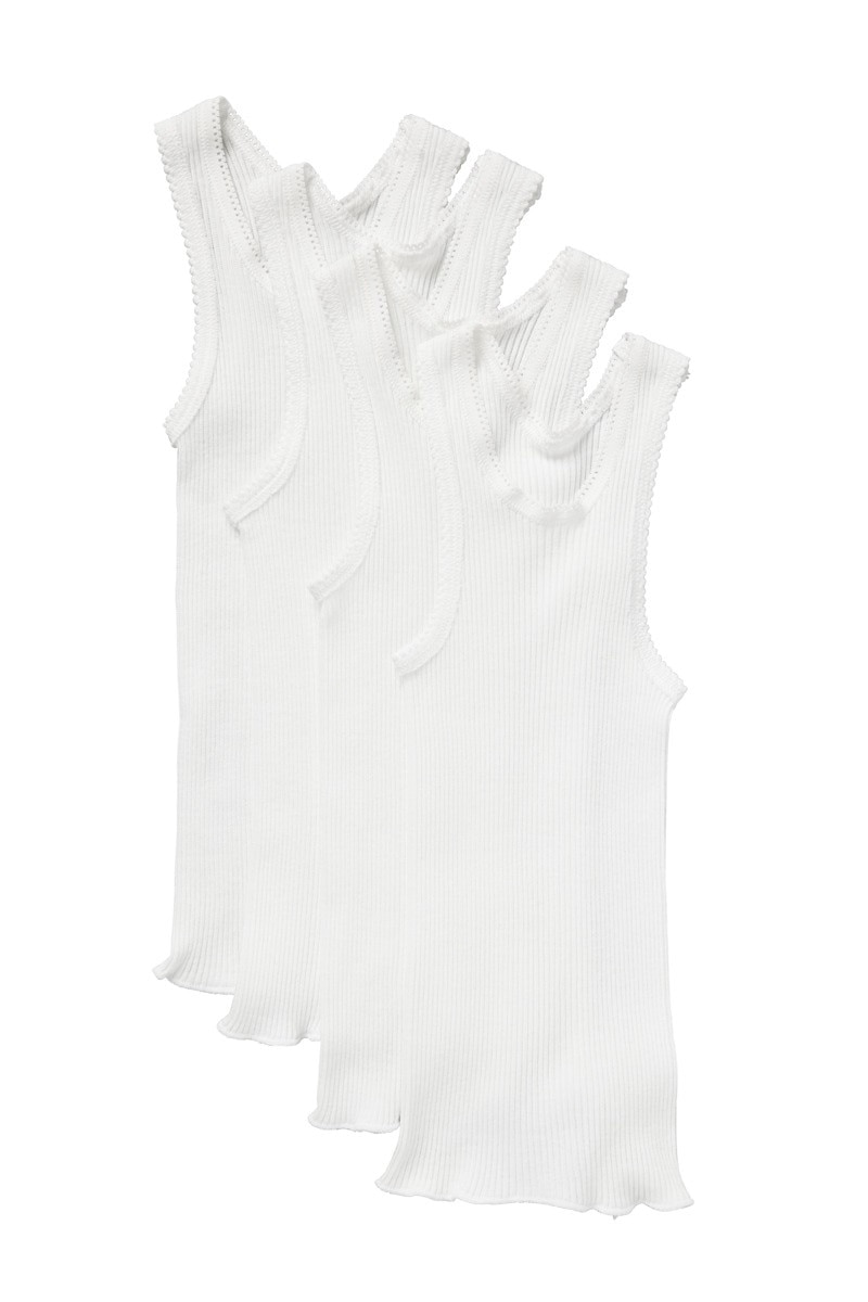 Buy Baby Vest 4 Pack in White Online | BONDS