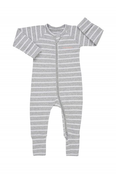 Bonds Baby WONDERSUIT Sleepsuit Zippy Dalmation Station Grey Marle