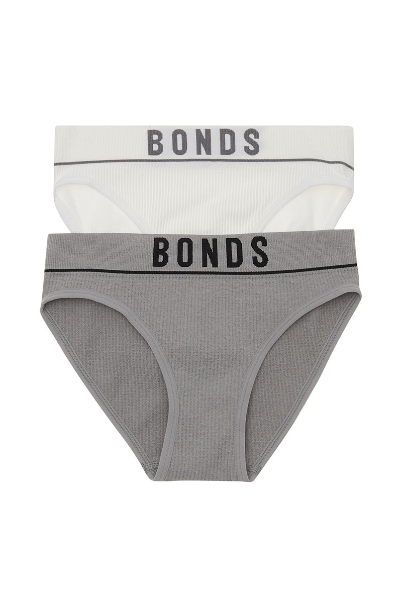 Bonds Womens Underwear Bikini Hipster Size 10 2 Pack