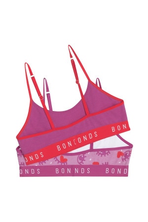 Buy 2pcs Set Bonds Girls Sports Black Racer Crop Top Bra Shorts Underwear  Stretchies - MyDeal