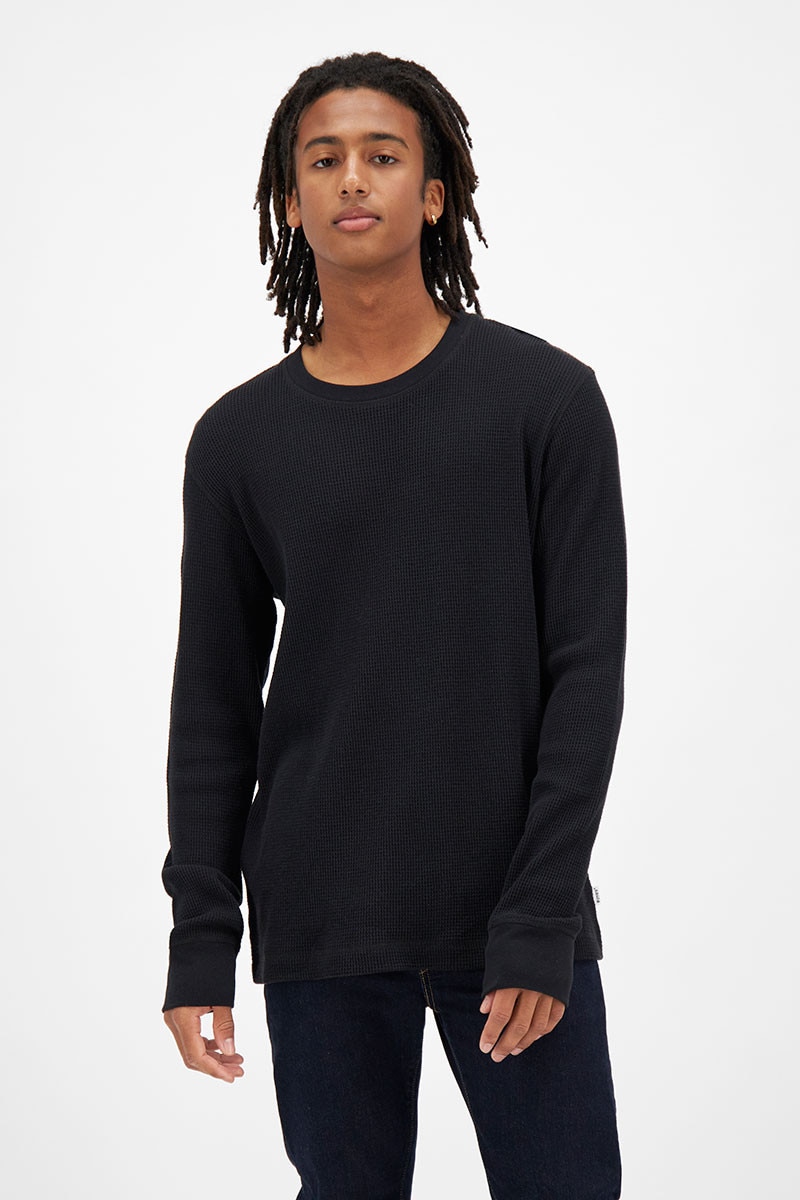 Bonds Long Sleeve Waffle Crew Tee Mens T Shirts Avyei