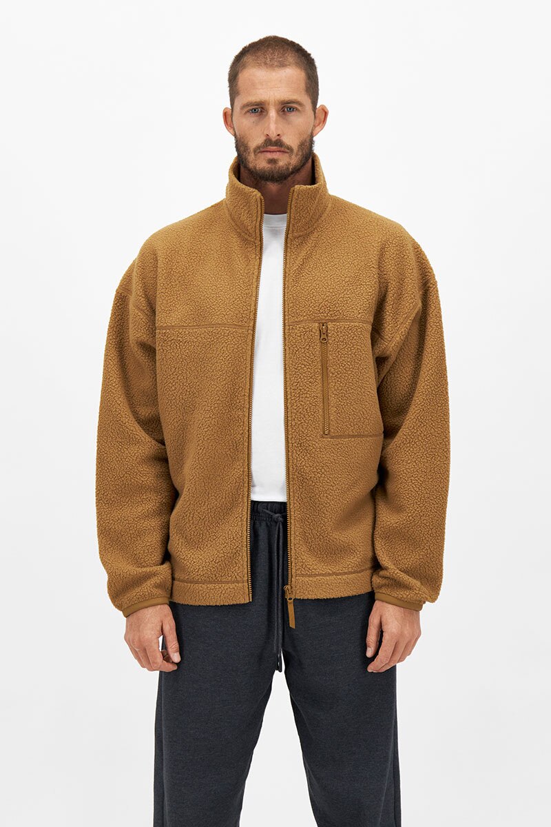 green wool blend coat