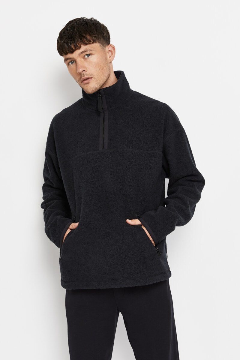 Zip Polar Fleece Pullover | AWEYI 