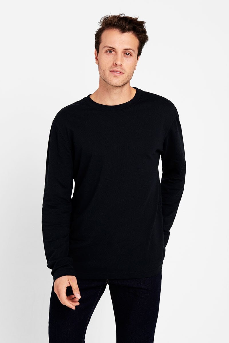 Bonds Reloved Long Sleeve Crew Tee Mens T Shirts Awq9i