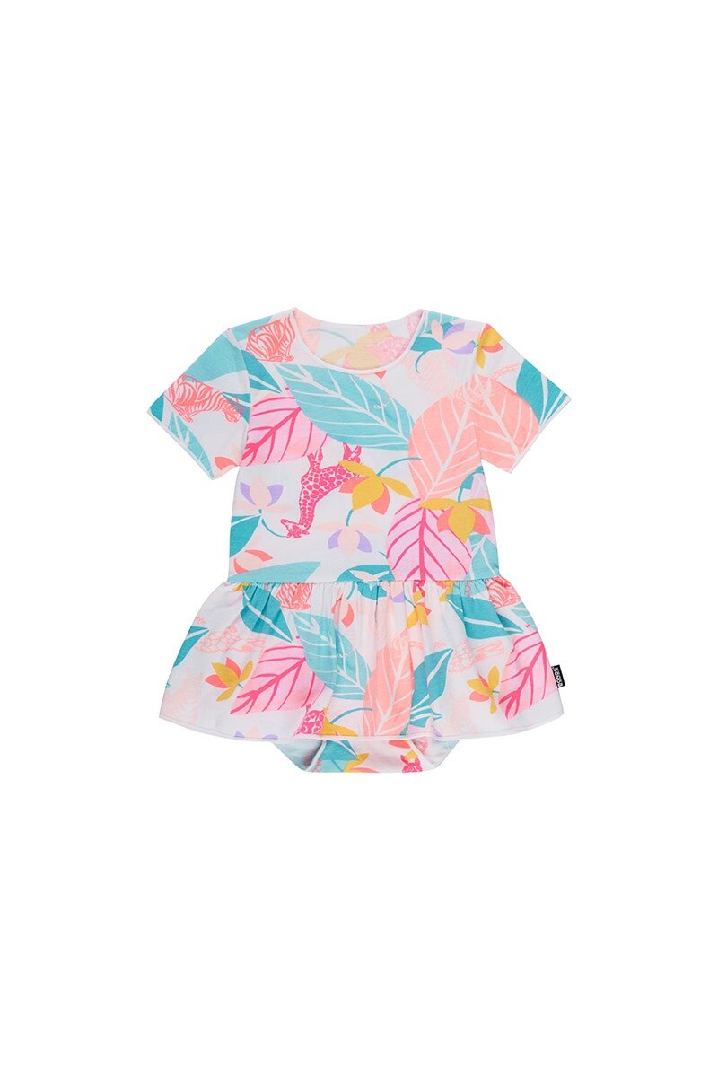 Bonds Baby Short Sleeve Stretchies Balletsuit size 000 Colour Pink Floral 