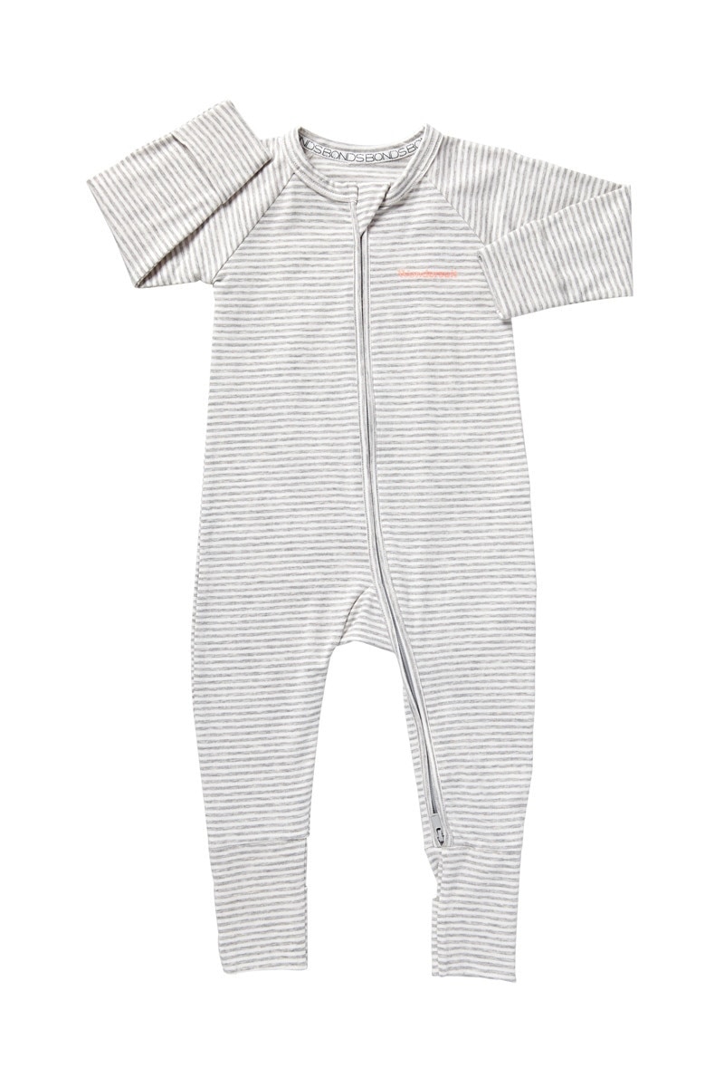 BONDS Zip Wondersuit | BZDYM | Luxe Storm Marle / White