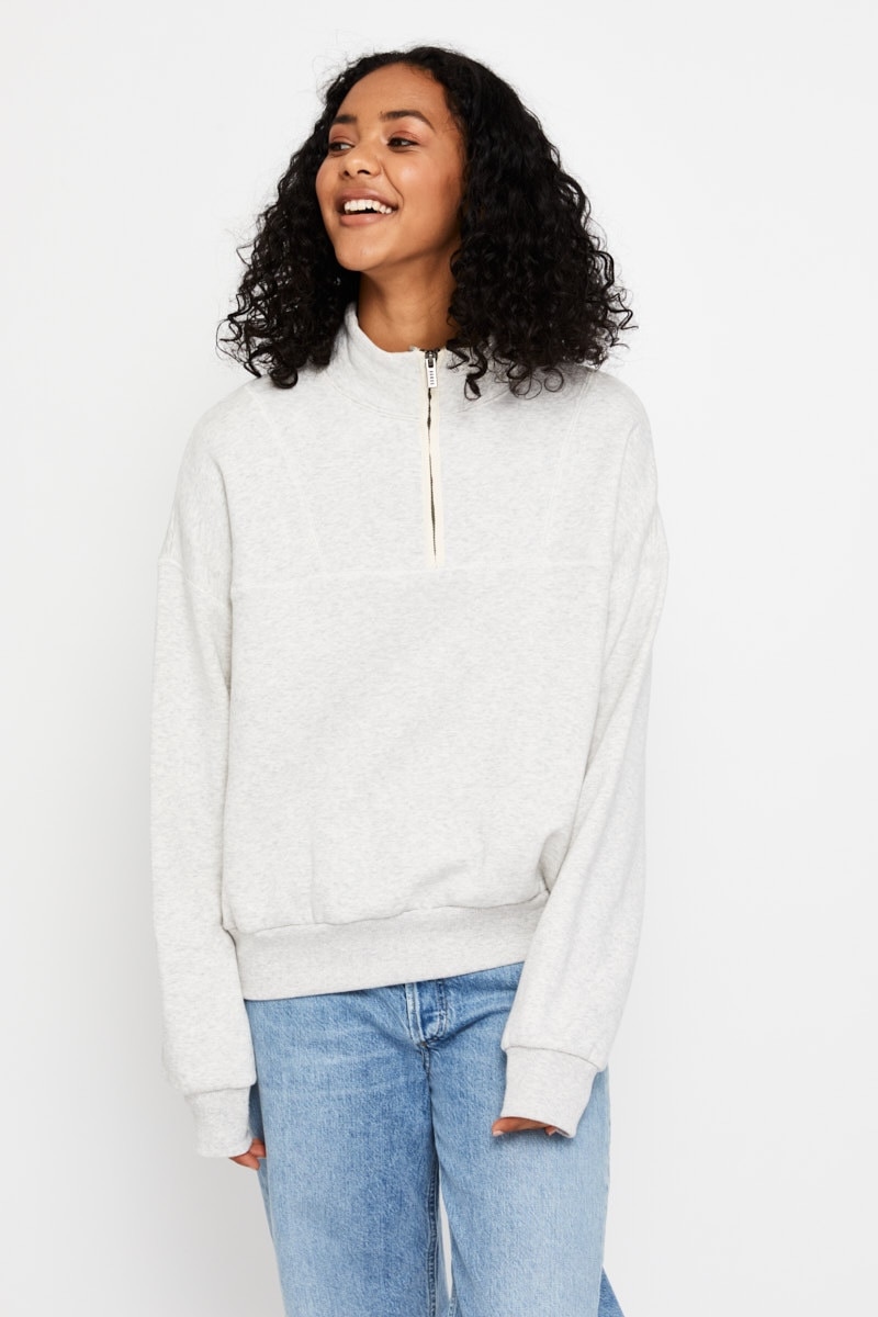 3 quarter zip jumper