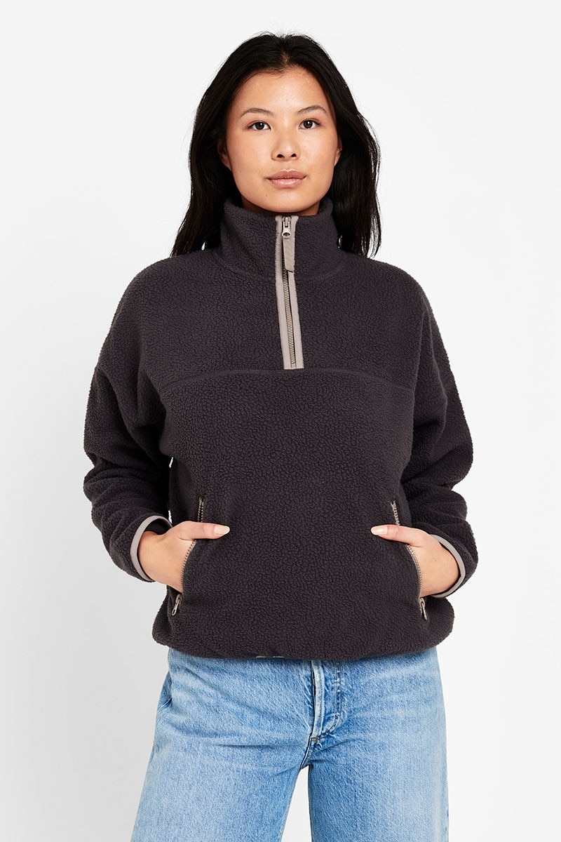 Polar fleece jumper womens clearance
