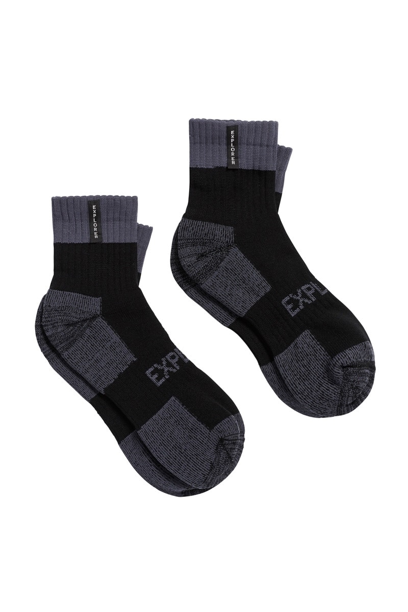 Bonds Explorer Tough Work Crew Socken Für Männer – Dickes Baumwoll-Garn, Schwarz, Vielseitig