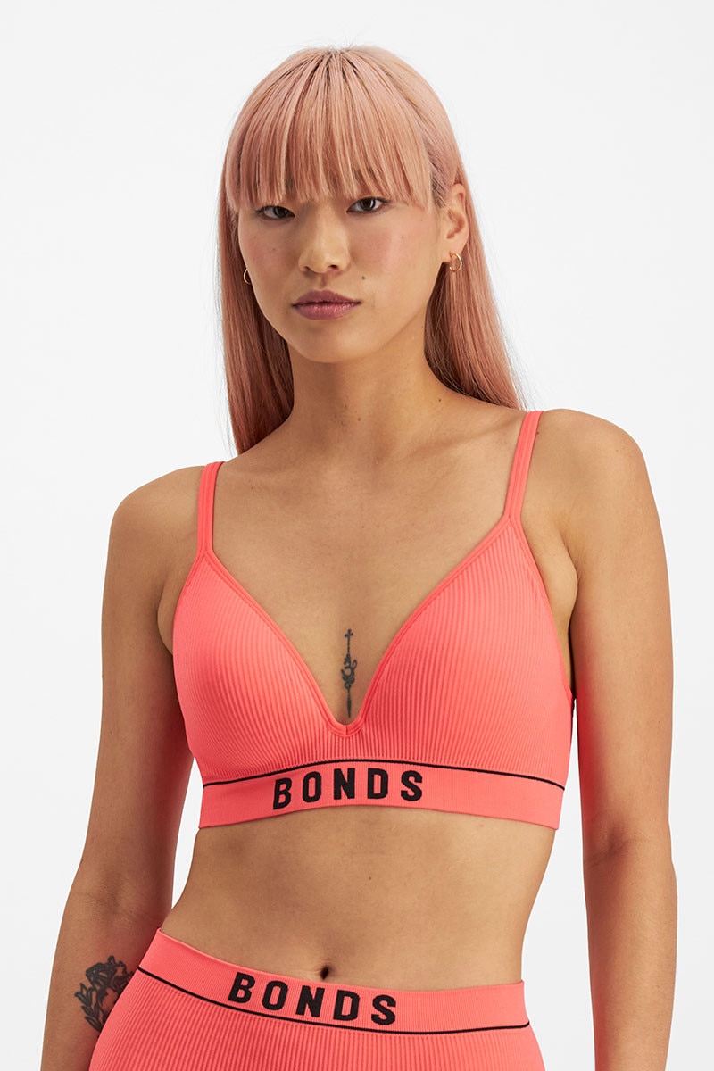 Bonds Retro Rib™ Seamless Wirefree Bra Womens Bra YXF7Y