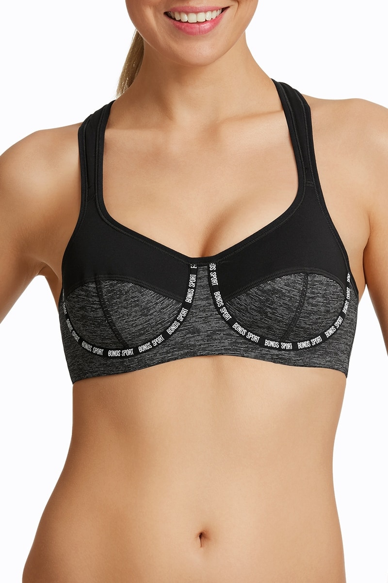 Bonds high impact non contour bra