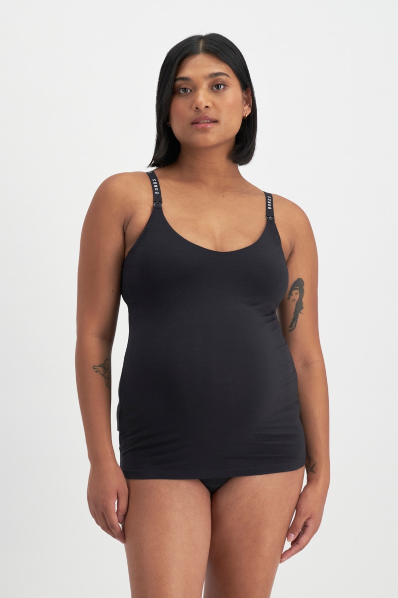 BONDS Originals Maternity Support Singlet YXF3Y Black