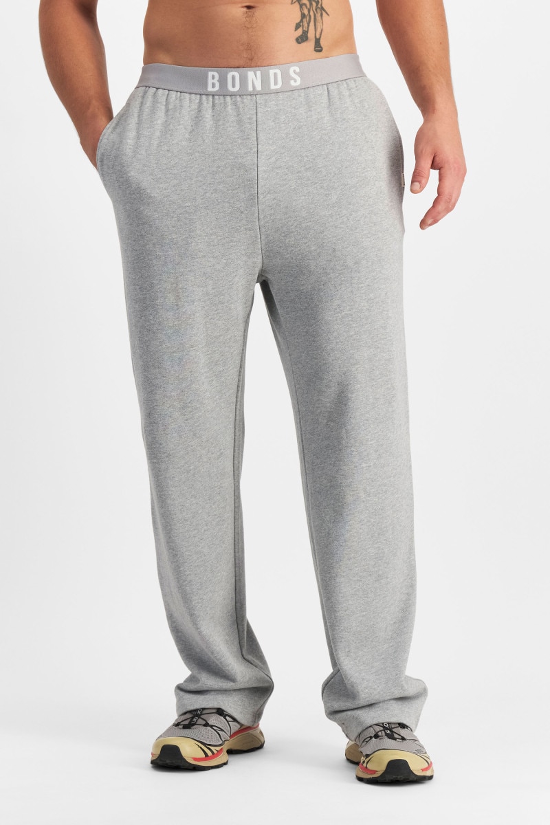 Bonds Sweats Cotton Logo Straight Leg Trackie Mens Pants AUARI