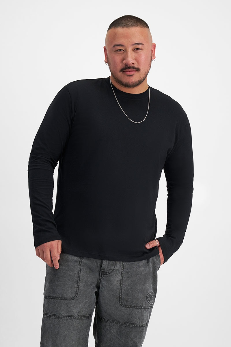 BONDS Originals Mid Weight Long Sleeve Crew AW4XI Black