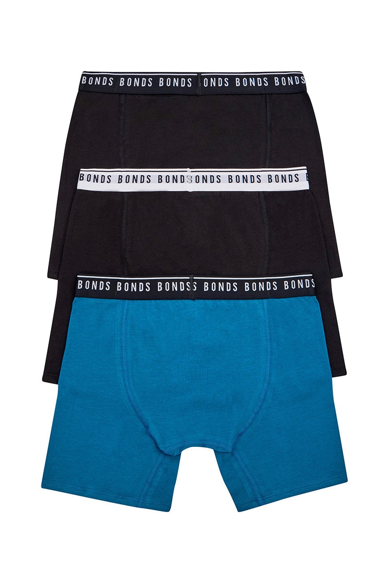 Bonds Cotton Stretch Trunk 3 Pack Mens Underwear MVVY3A