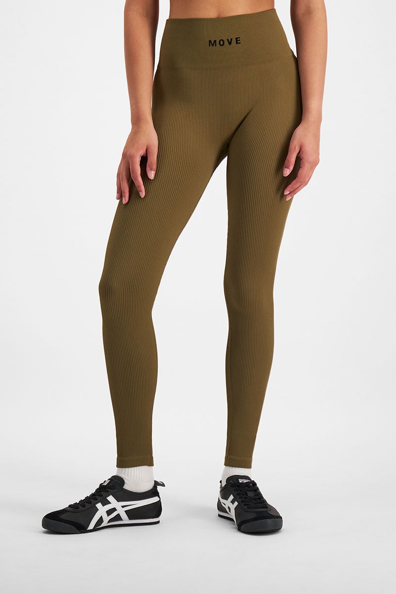 Bonds Move Rib Seamless Legging Womens Leggings CQXNI