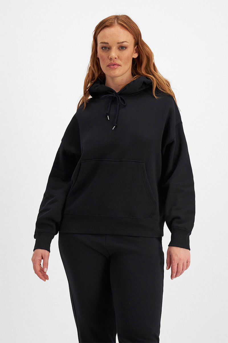BONDS Originals Fleece Pullover Hoodie CRWMI Nu Black
