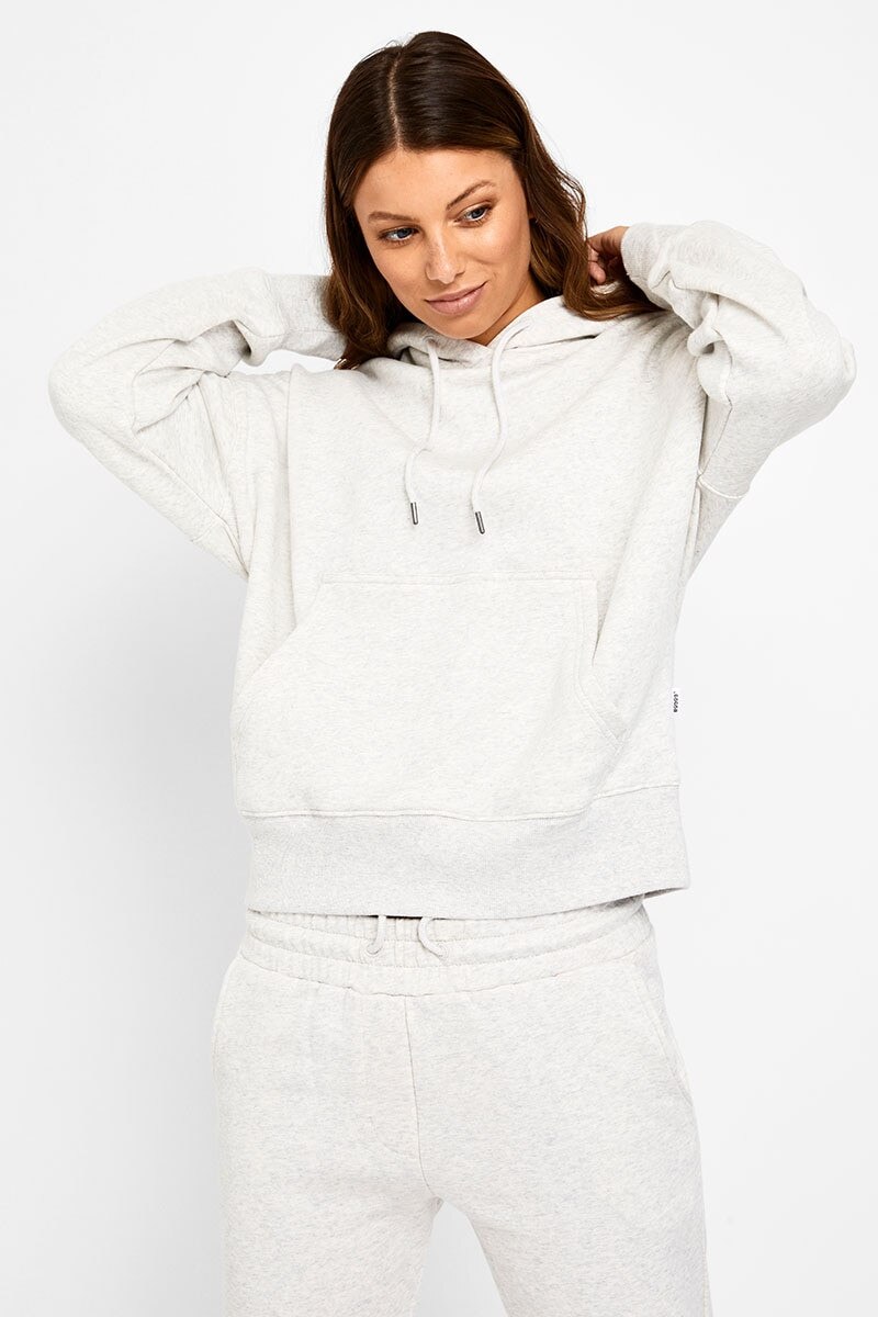 BONDS Originals Fleece Pullover Hoodie CV8PI Ivory Marle