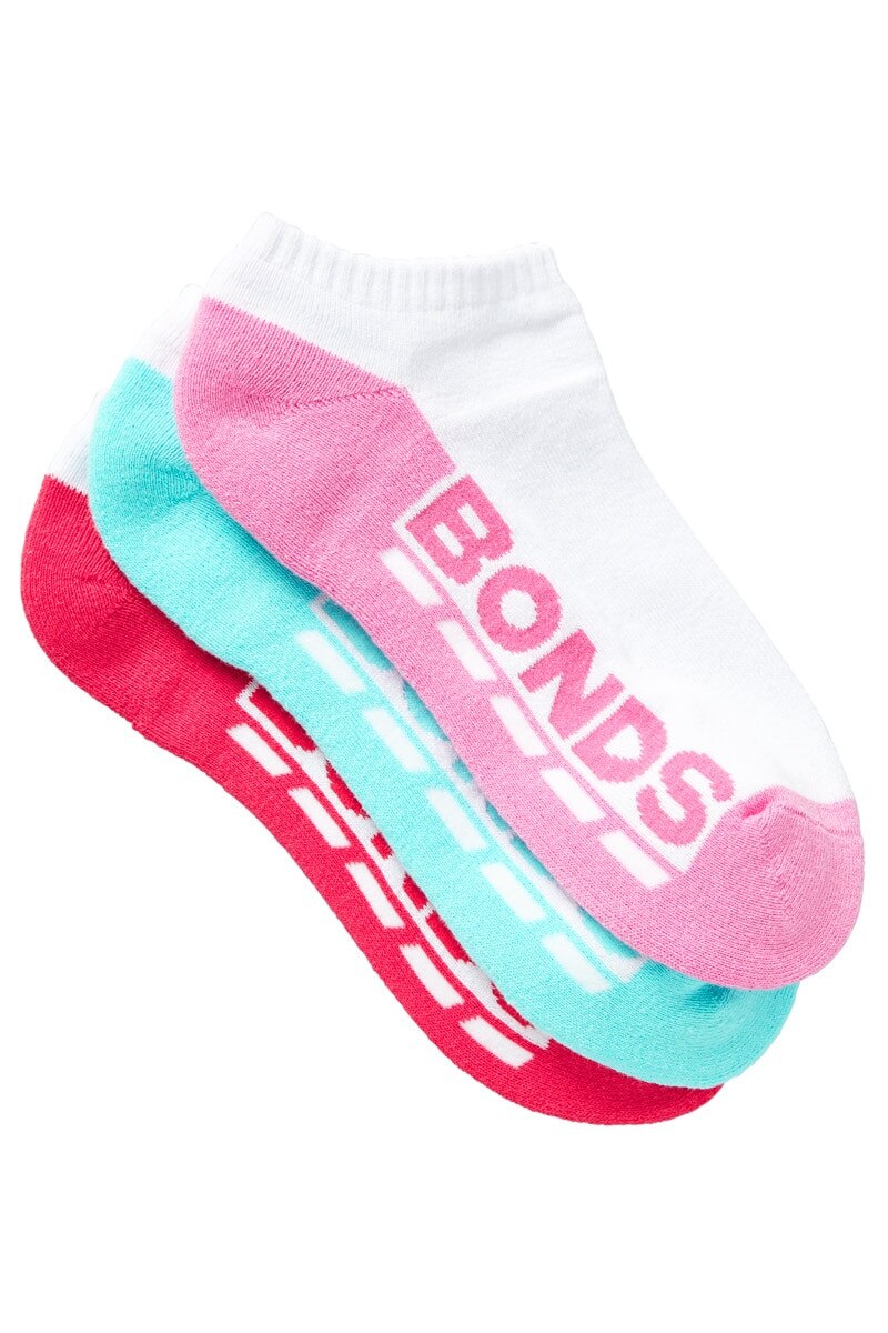 Bonds Kids Logo Low Cut Sport Socks 3 