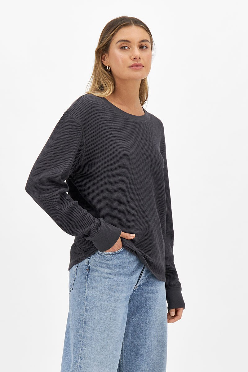 BONDS Waffle Long Sleeve Tee | CTFRI | La Femme Nikita