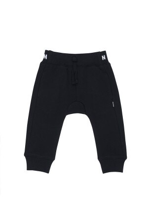 black trackie shorts