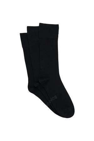 Bonds Mens Bamboo Crew 3 Pack Black