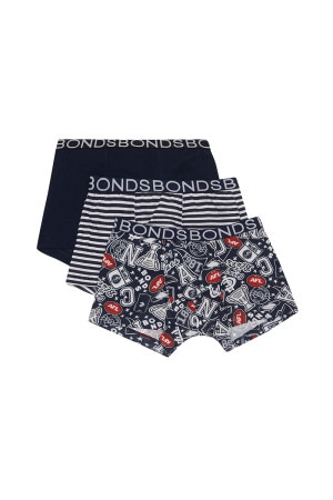 Bonds Boys Underwear 3pk Trunk  Size 4  6   BNWT  LB2 