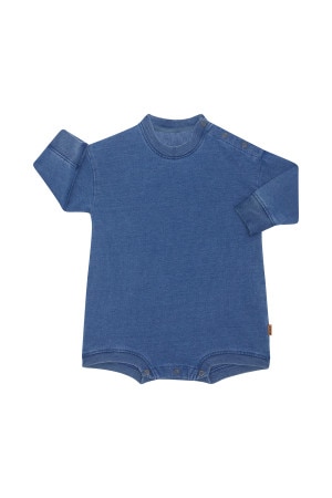 Denim Wash Slouch Suit