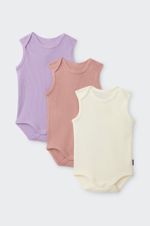 Rib Singletsuit 3 Pack
