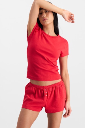 Sleep Pointelle Tee