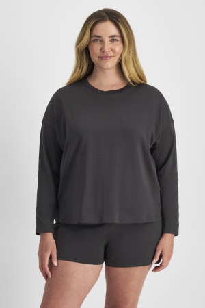 Sleep Relaxed Long Sleeve Aussie Cotton Tee