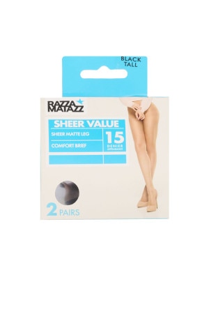 Razzamatazz Comfort Brief Sheers 2 pack 15 Denier