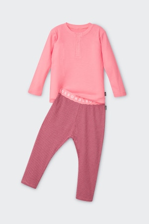 Kids Waffle Long Sleeved Sleep Set