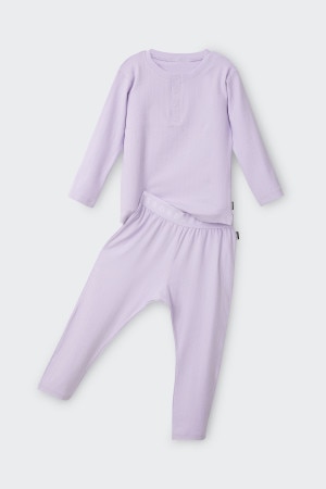 Kids Long Sleeve Pointelle Sleep Set